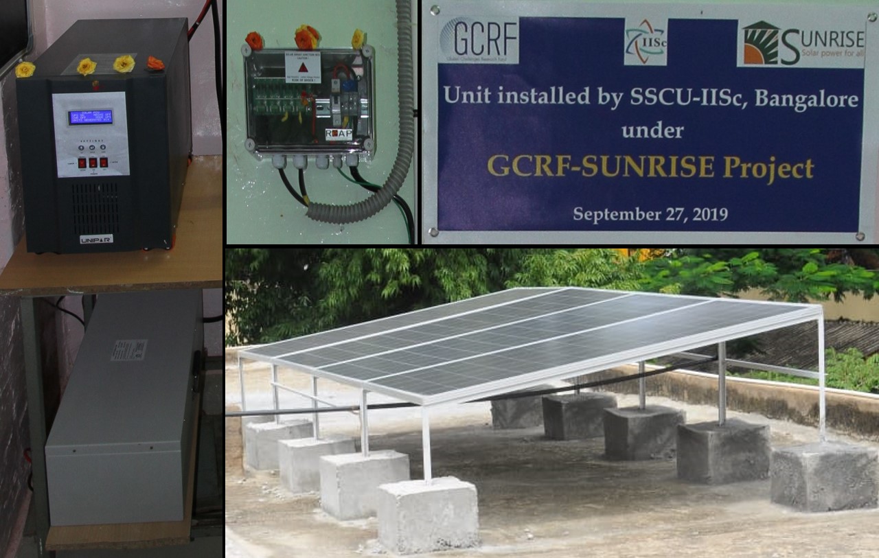 IISc Bangalore install solar power battery in remote village school
