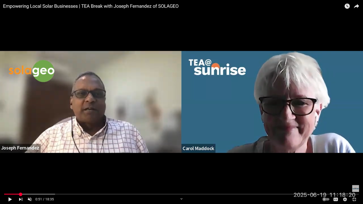 Empowering Local Solar Businesses: Q&A with Joseph Fernandez of SOLAGEO